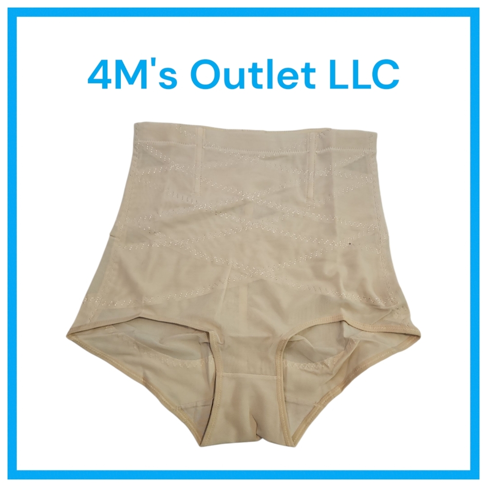 High-Waisted Shapewear Briefs - Tan